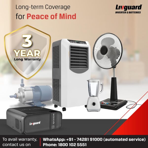 Livguard LGS1600 Inverter – 12V | 3-Year Warranty - Image 4