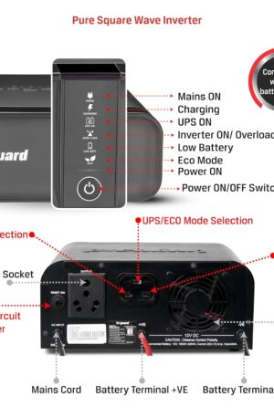 Livguard LG1050i Inverter – 12V, 3 Years Warranty