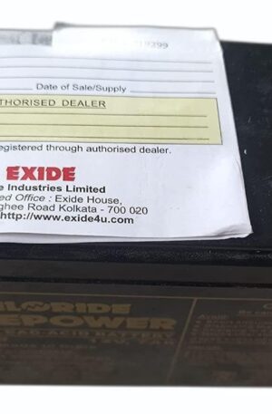 Chloride Safe Power (Exide) CS 7-12 SMF Battery – 12V, 7AH, 1 Year Warranty