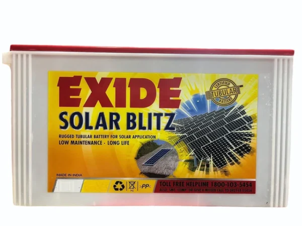 Exide Tubular Battery – 150AH, 12V, 36 Months Warranty (Model: 6SBZ150)