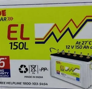 Exide EL150L Tubular Battery – 150AH, 12V, 36 Months Warranty