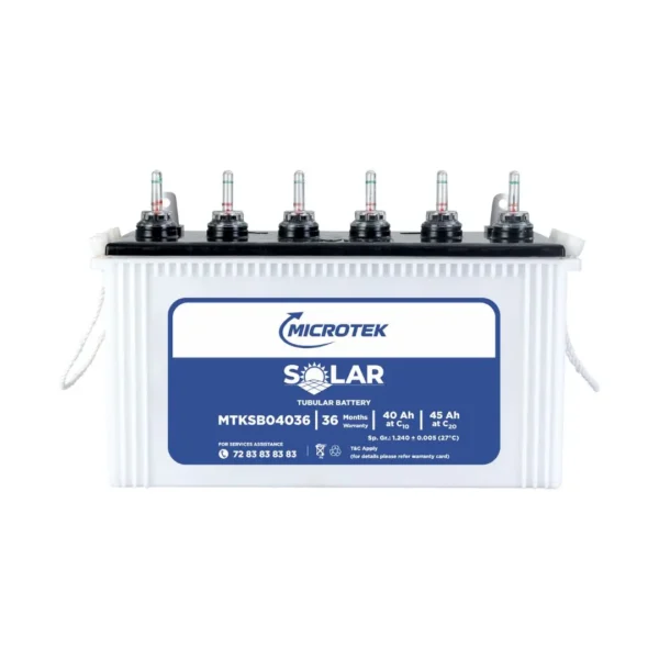 Microtek Et 12060 Tubular Battery, 120Ah